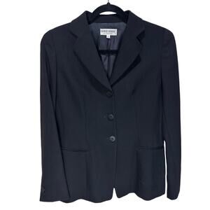 Giorgio Armani Le Collezioni Women's Black Three-Button Blazer Size 6